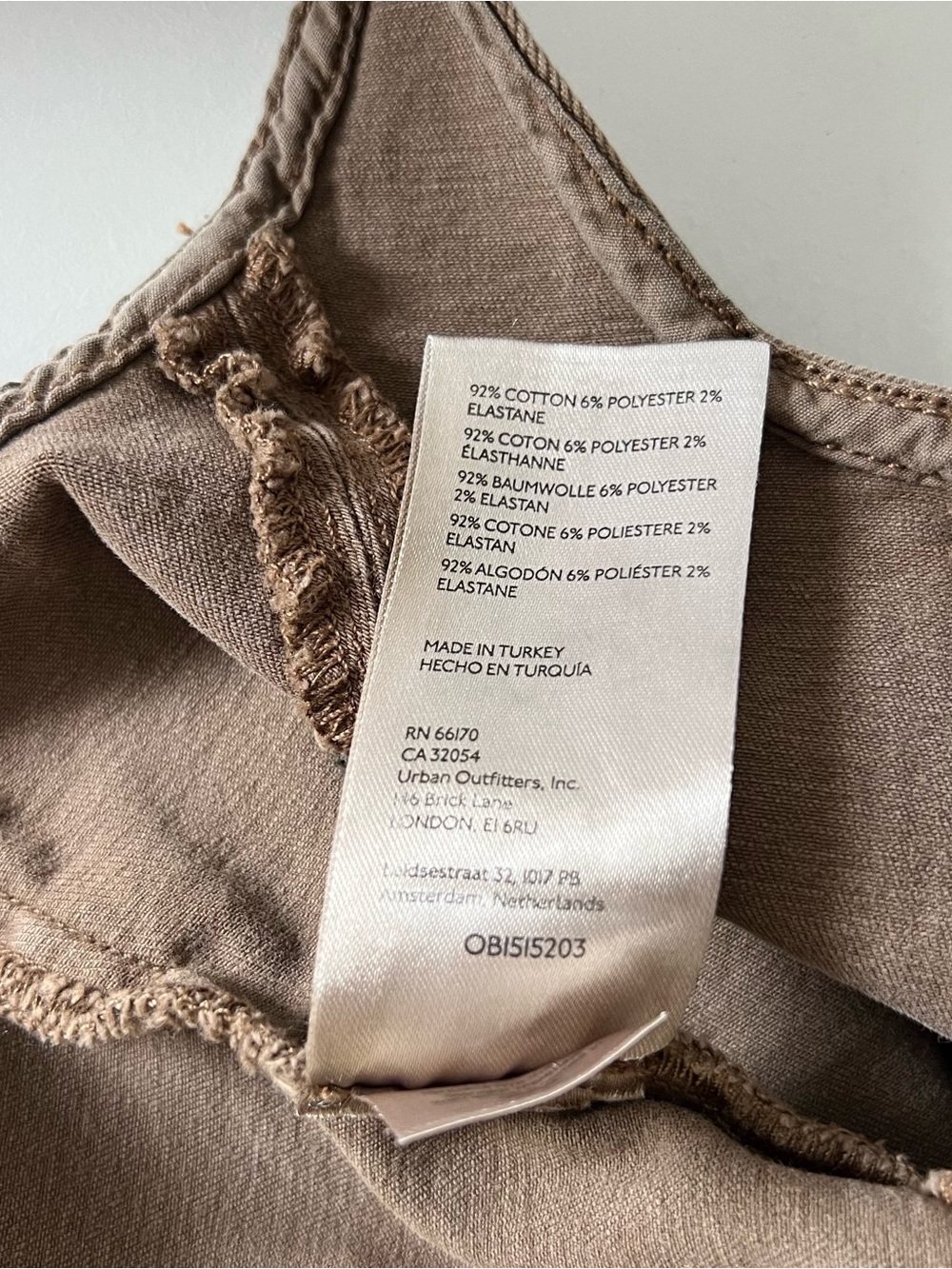 Free People We The Free Zip Front Cropped Vest Top Olive Medium - Picture 5 of 5